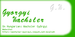 gyorgyi wachsler business card