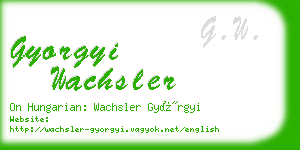 gyorgyi wachsler business card